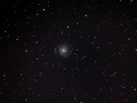 Spiralgalaxie M 74  M 74 ist eine Spiralgalaxie im Sternbild Fische. Sie ist 23 Millionen Lichtjahre entfernt. 6" f/5 Newton, Canon 6 D, ISO 16.000, 21 x 30 s. Aufgenommen am 28.11.2016 ab 22:12 Uhr MEZ.